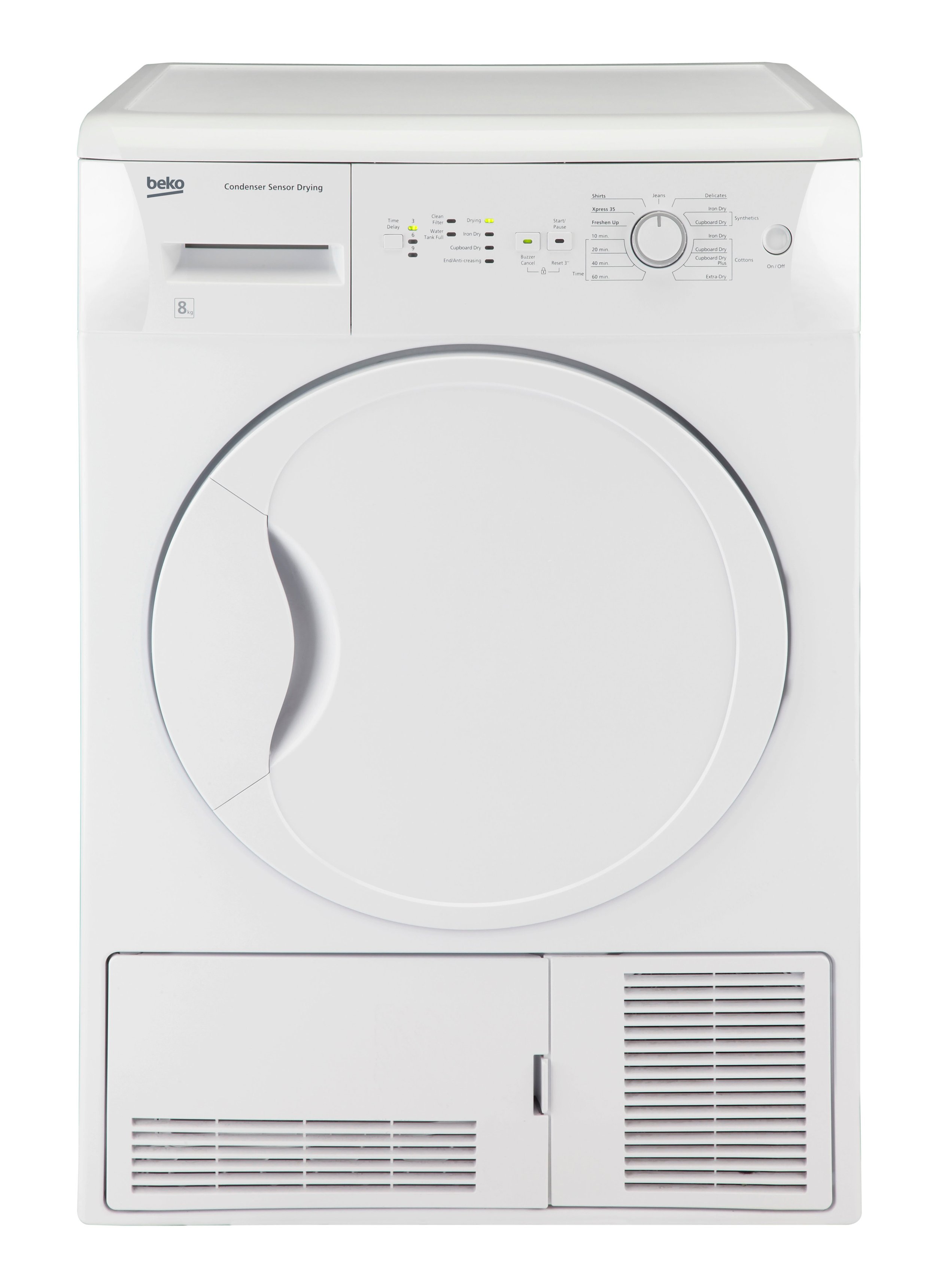 Beko dtlce80021w condenser tumble dryer store